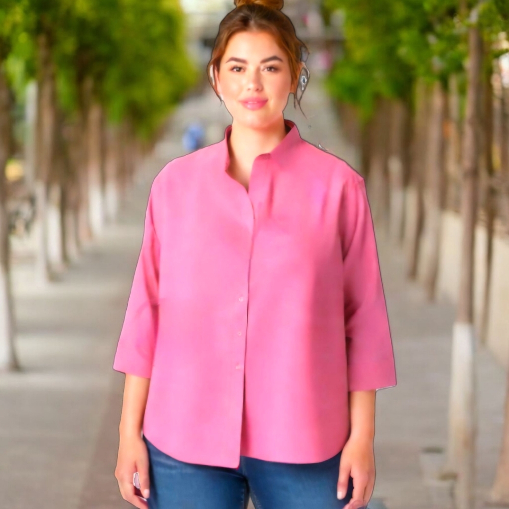 Pink Button Down Shirt - Picture 1 of 7